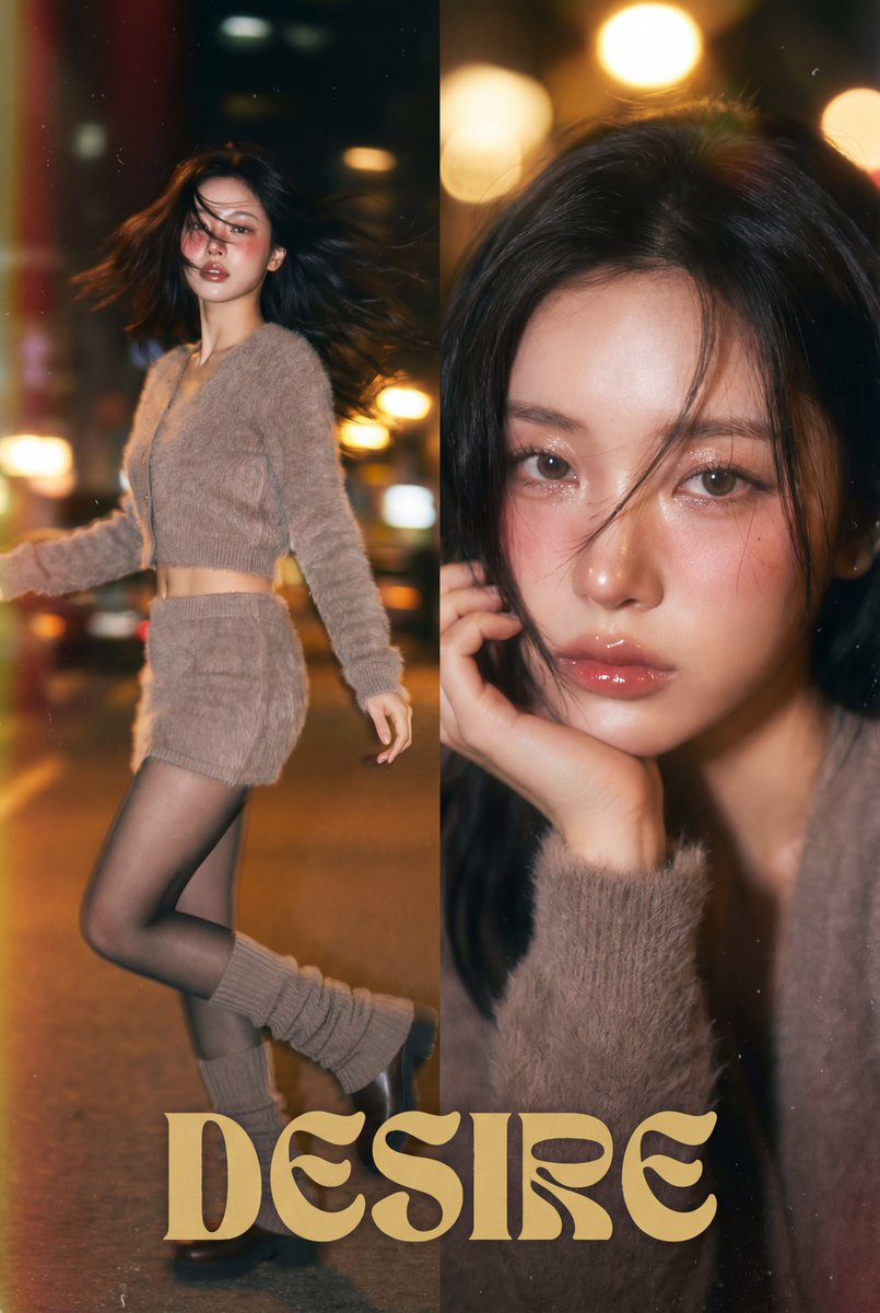 梦幻复古风韩国K-pop偶像海报