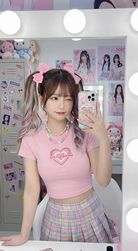 素敵なプロンプトを基にした日本アイドル風AIアート