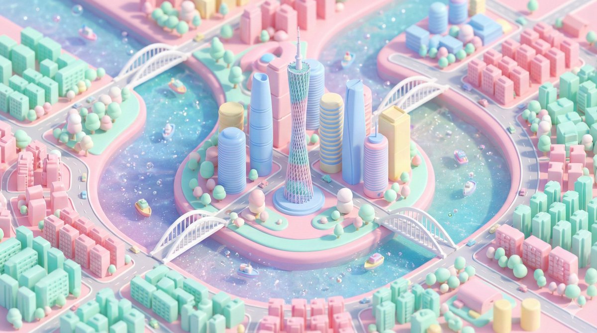 糖果城市微缩景观