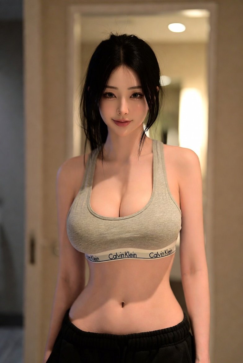 年轻女性低分辨率镜子自拍