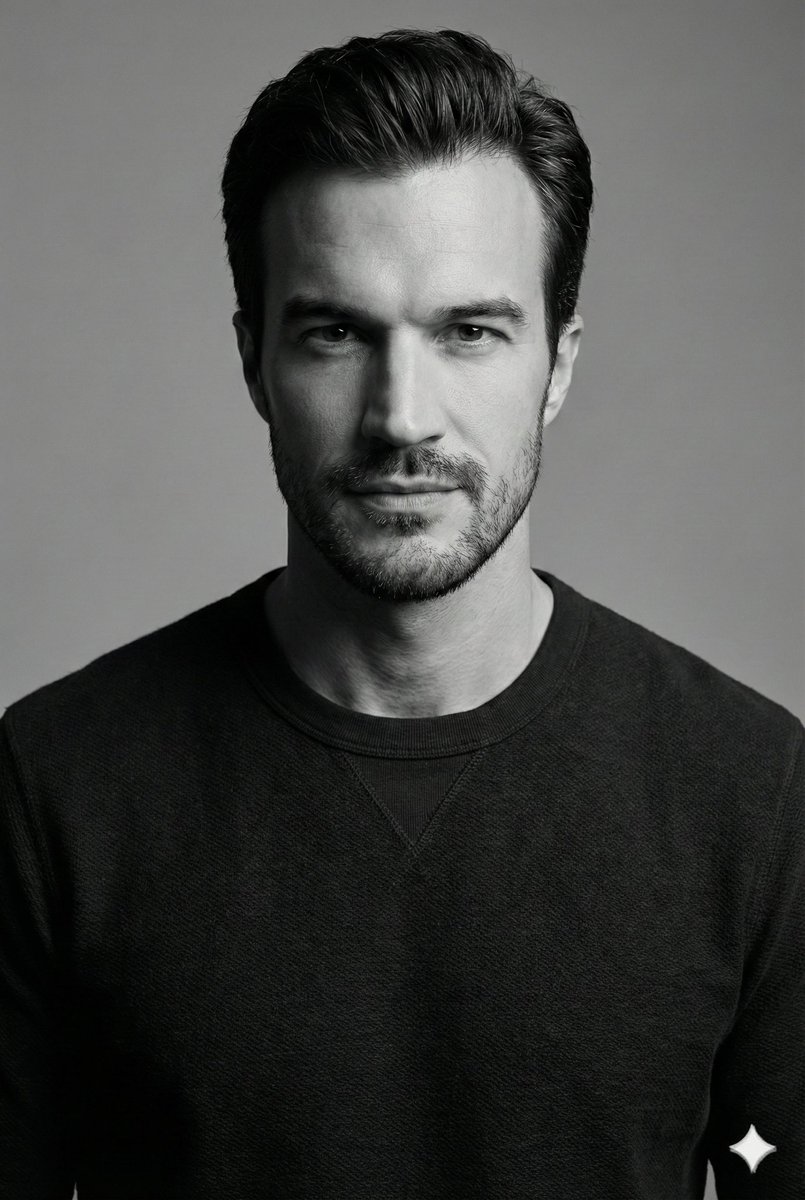 纳米香蕉Pro在Gemini应用上的单人黑白肖像