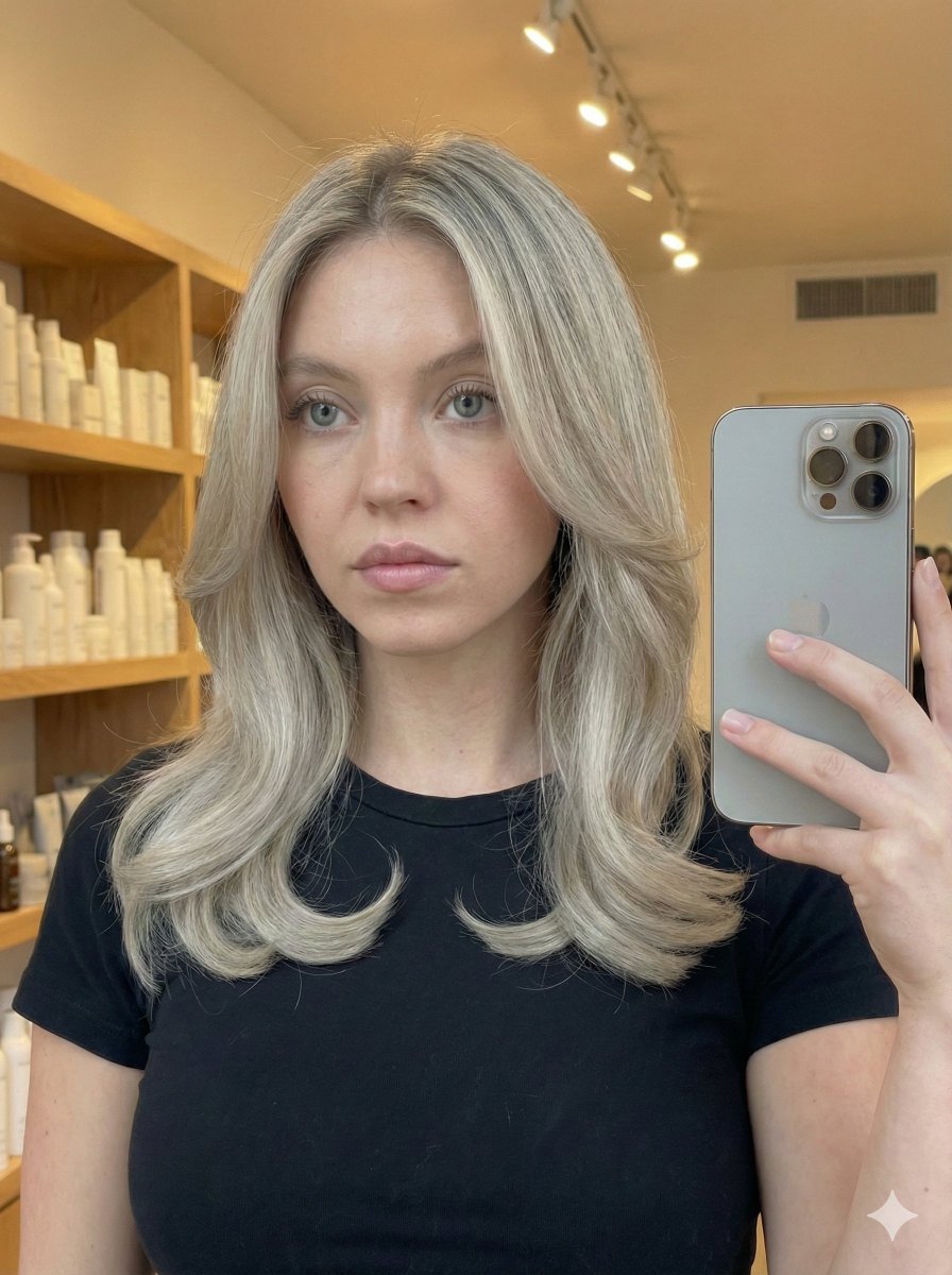 Sydney Sweeney与Ana de Armes的镜面反射