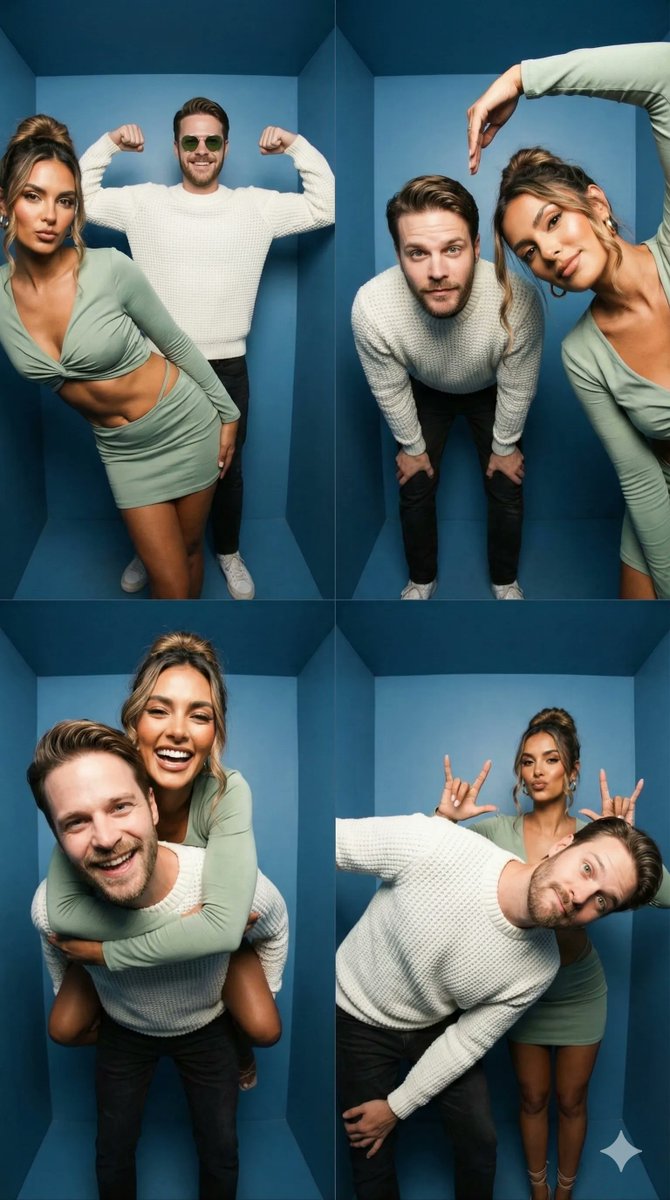 生成真实风格的iPhone风格2x2照片拼贴