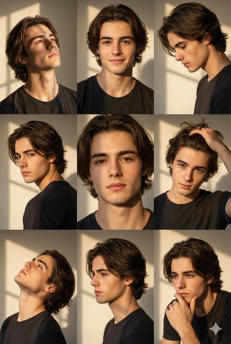 Gemini Nano Banana Pro 模特金小时肖像拼贴