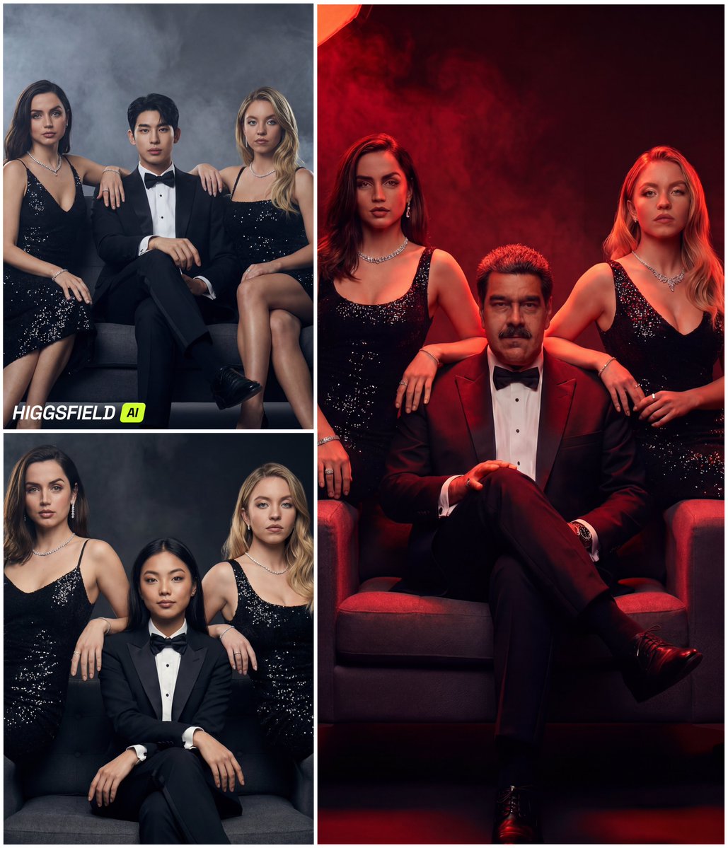 Ana de Armas与Sydney Sweeney的奢华时尚摄影