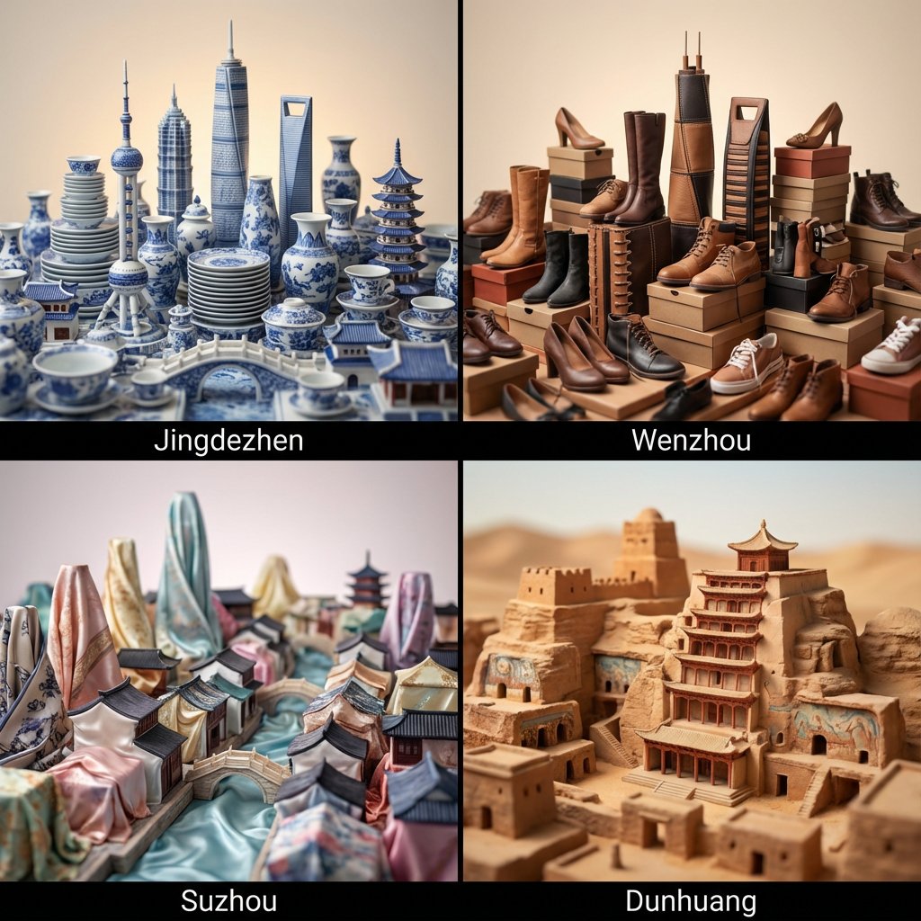 中国小众城市与流行材料的视觉艺术