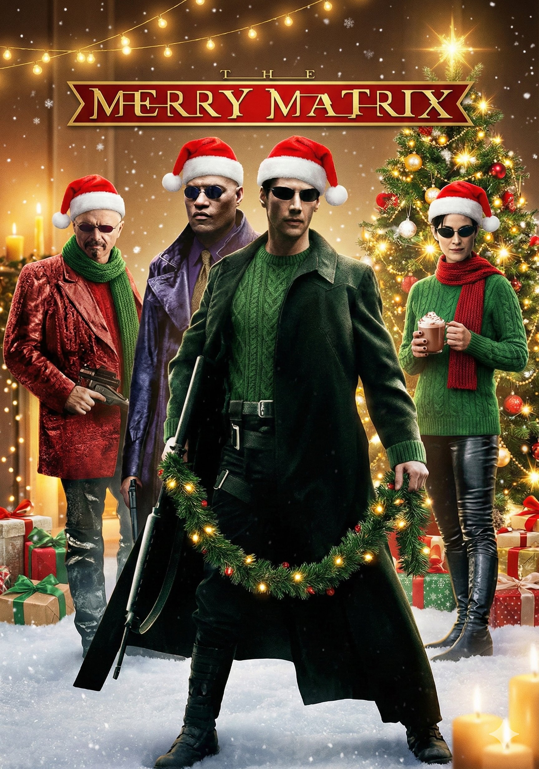 AI 转换照片为圣诞场景