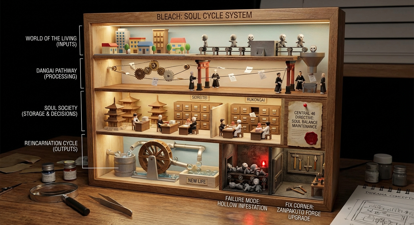 Bleach角色：科学主题的解剖模型构建