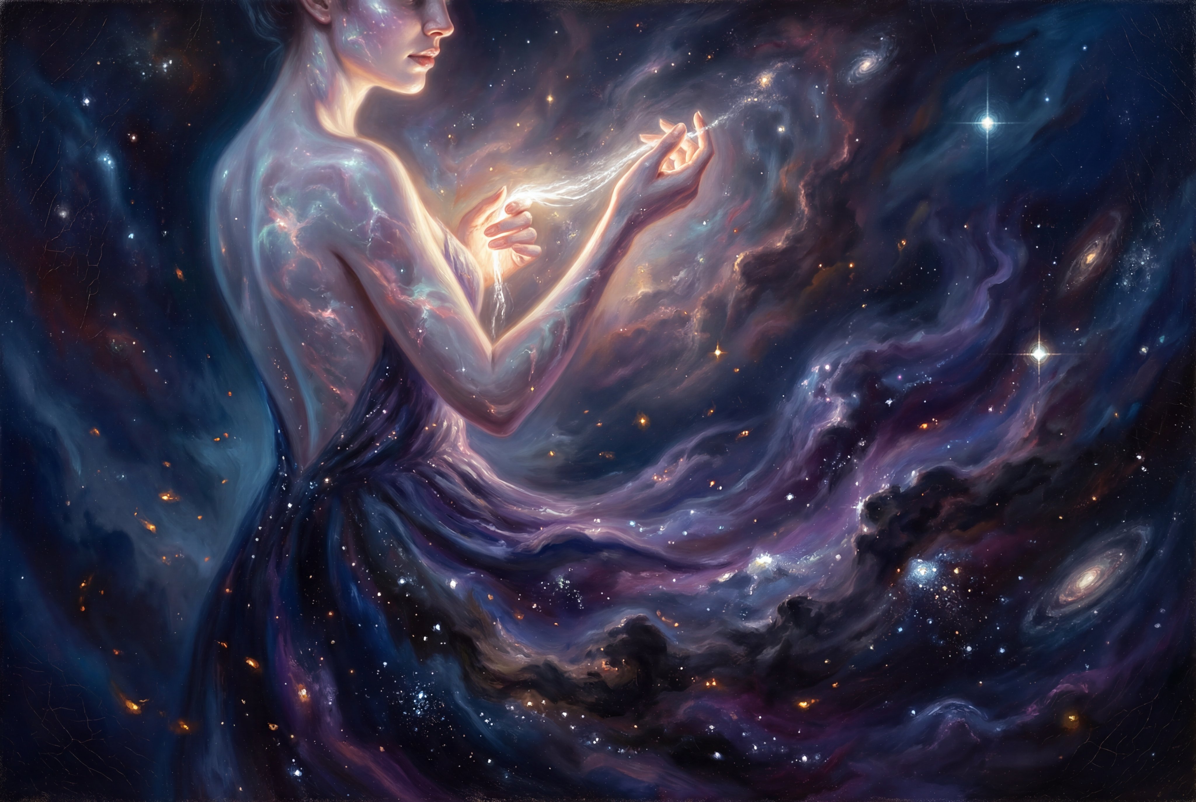 宇宙女神编织光芒