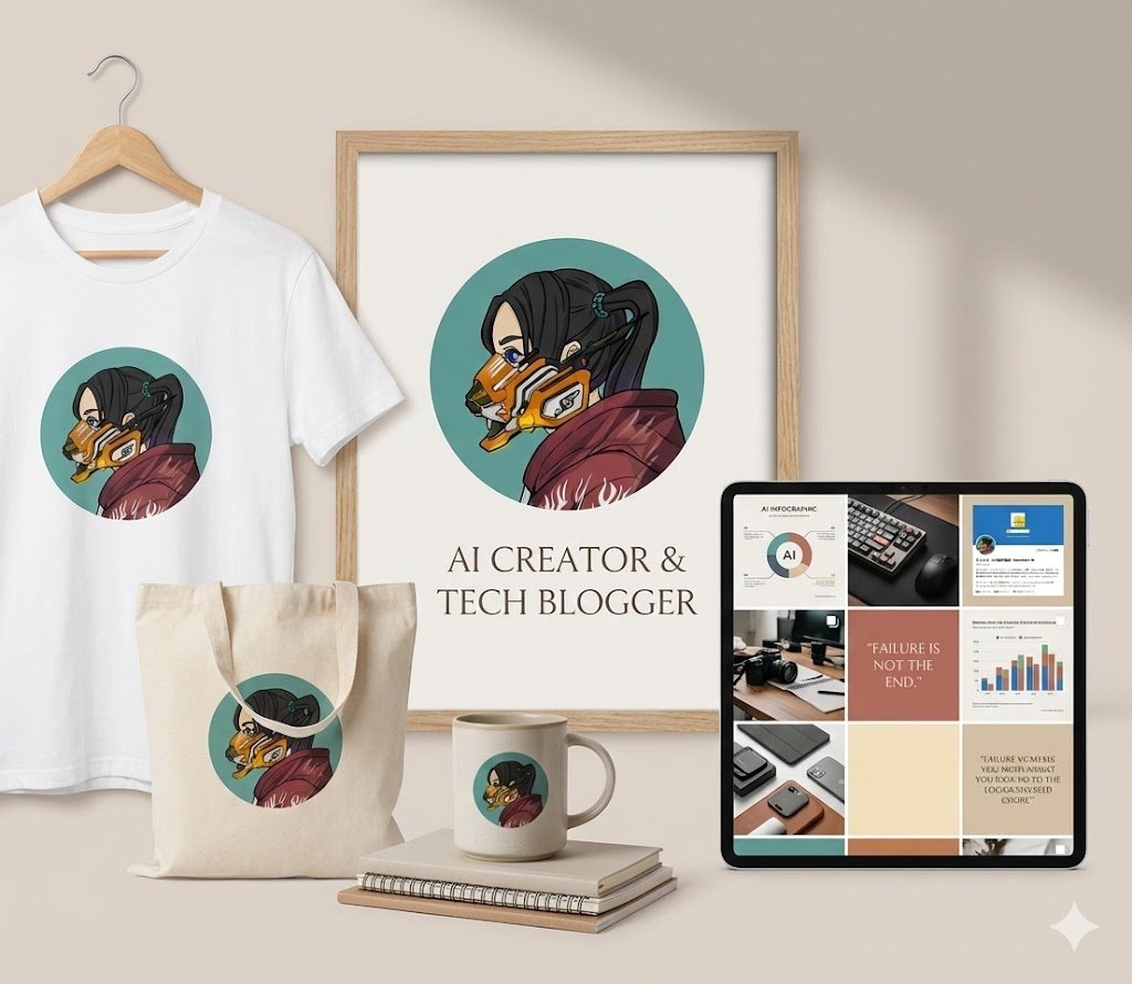 清潔モダンなプロフィールモックアップ