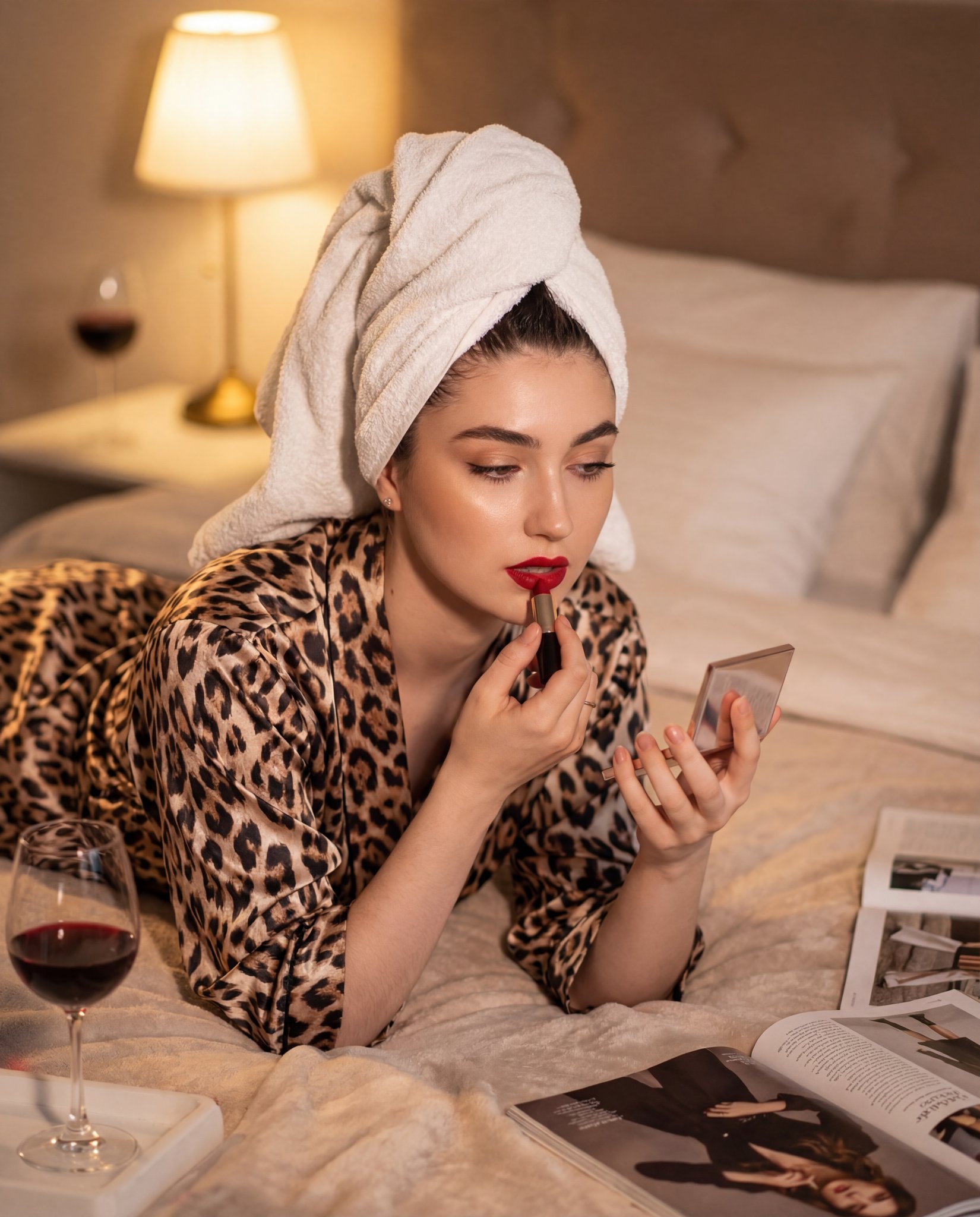 冥想中的优雅女士