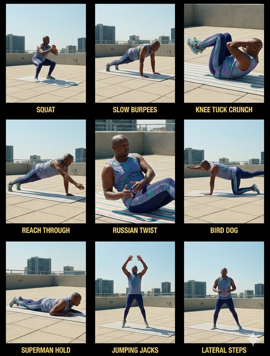 使用Nano Banana Pro创建从一张图片生成的3x3电影式健身训练图集