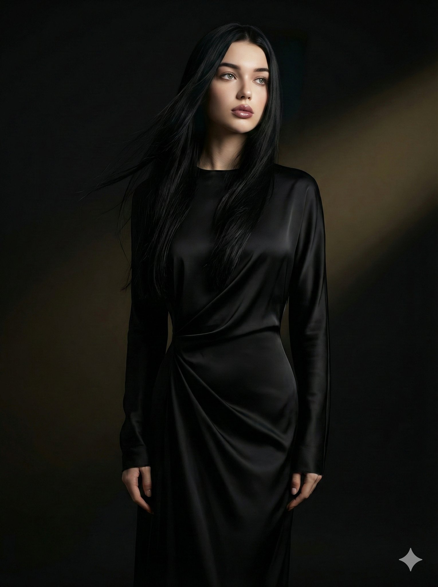 梦幻般的电影感超写实女性肖像