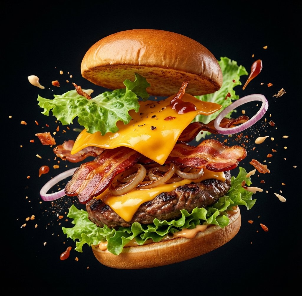 动态广告风格食品海报