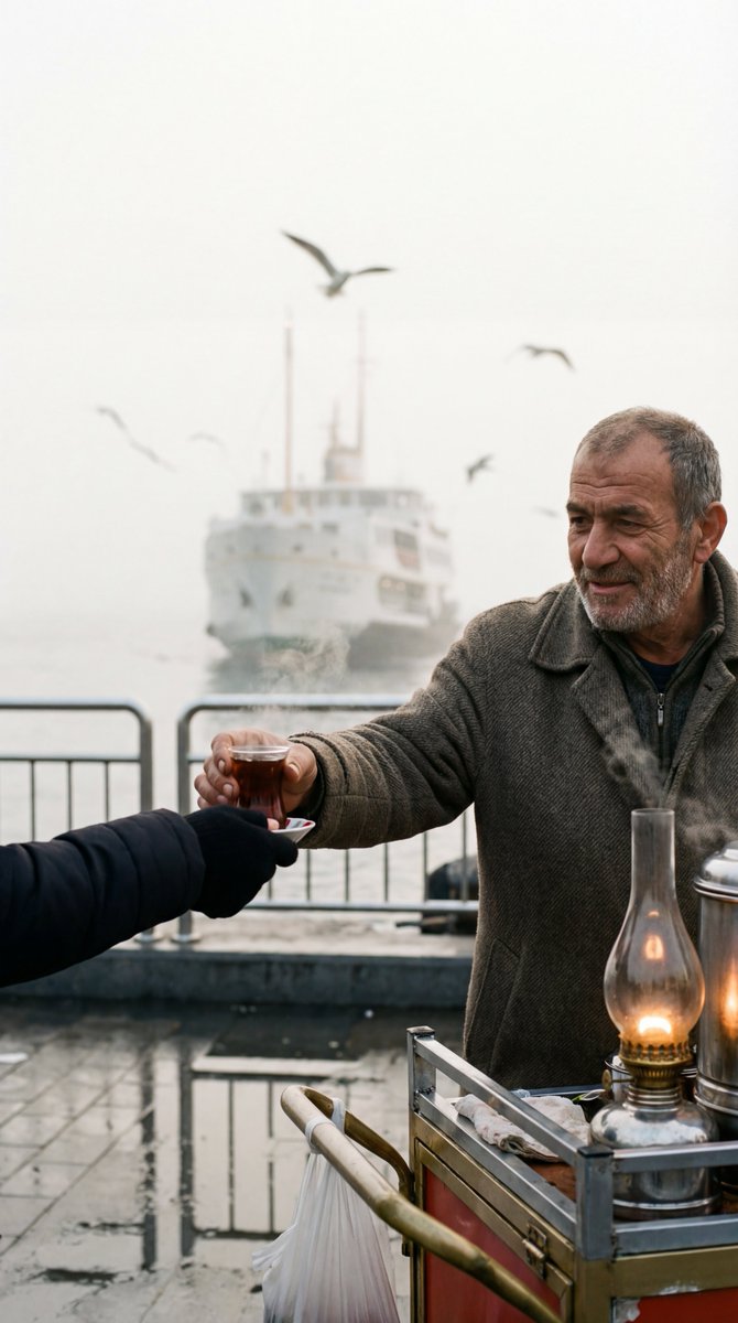 伊斯坦布尔码头清晨