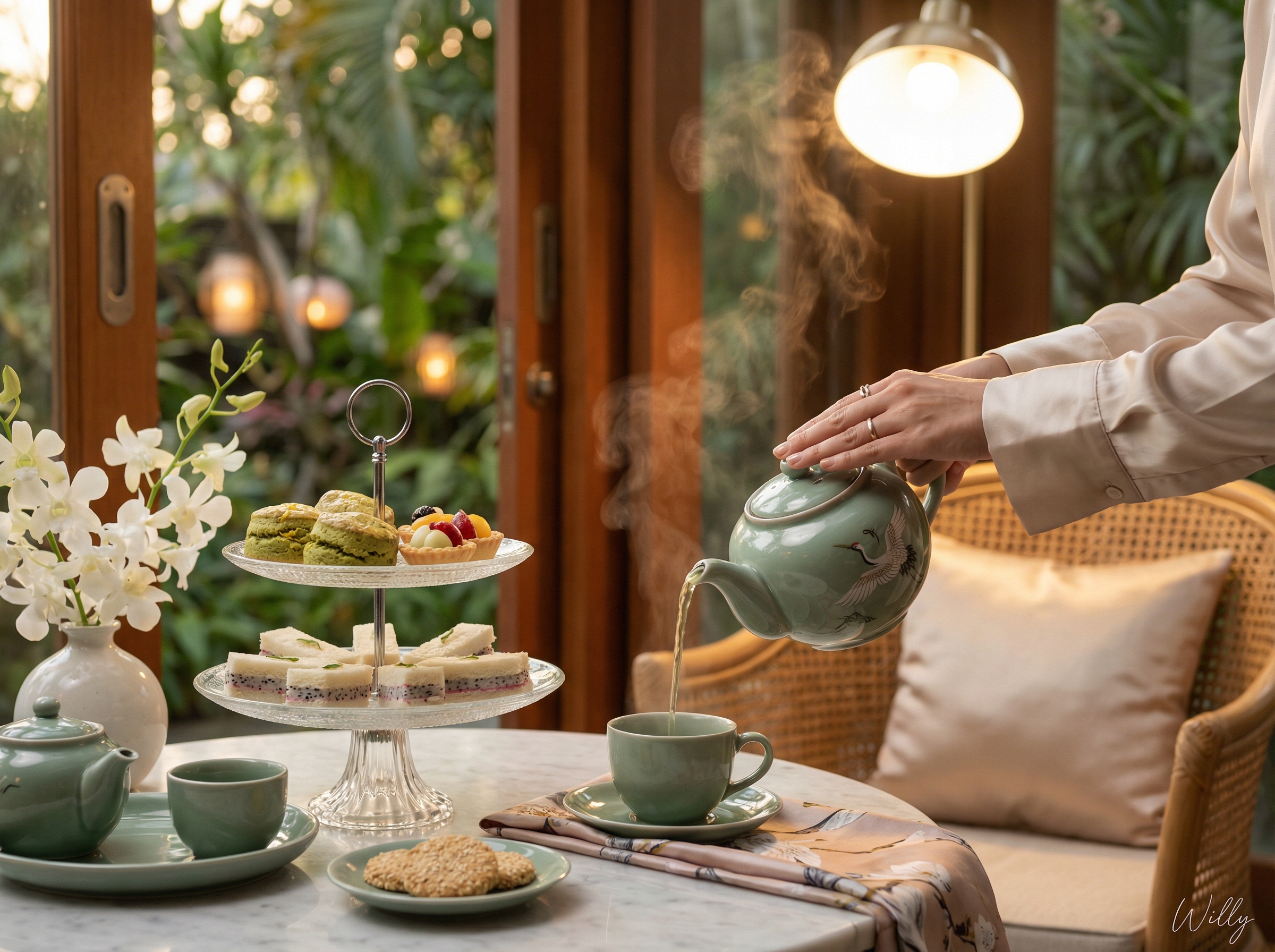 Gemini Nano Banana pro - 优雅下午茶场景
