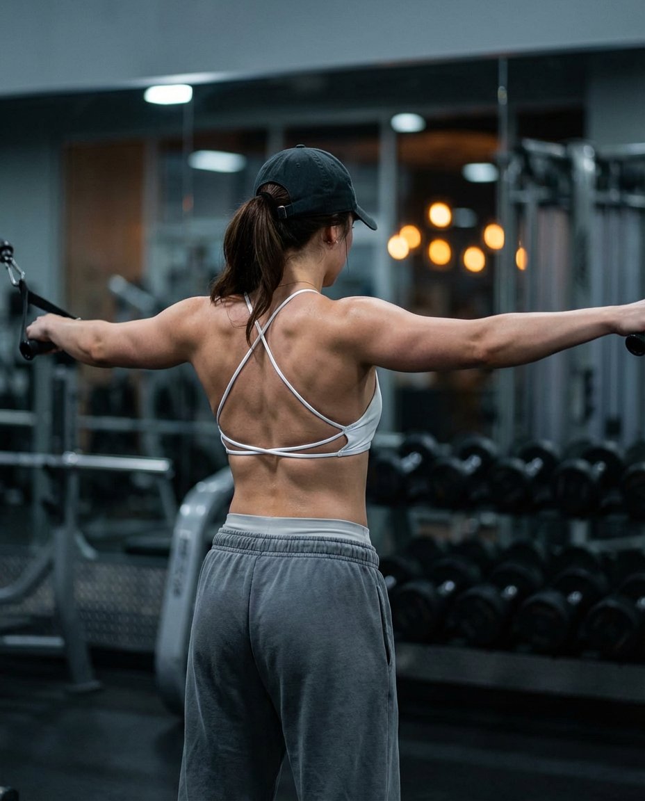 女性攀岩者背影