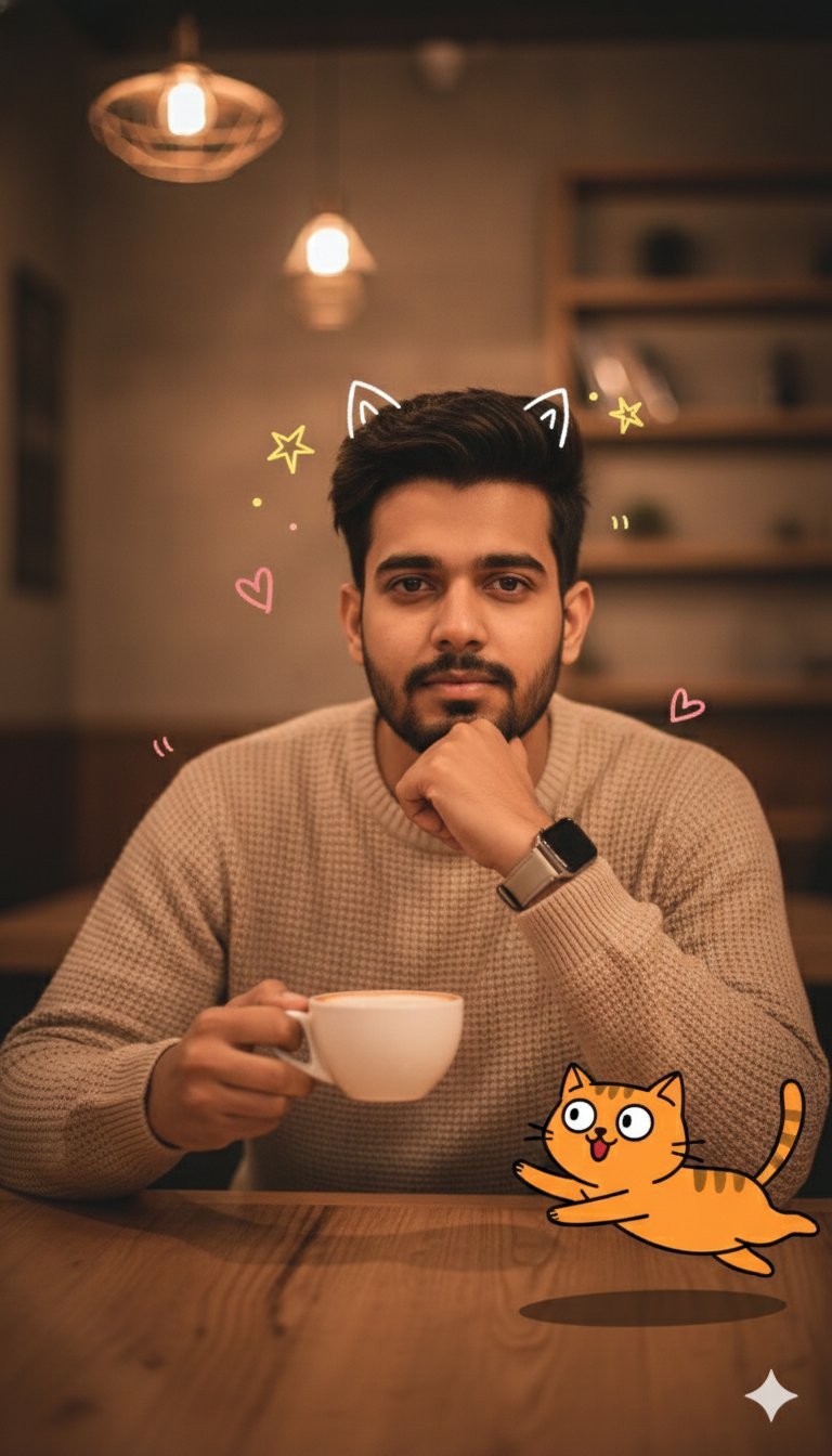 Gemini Nano Banana Pro - 室内咖啡时光