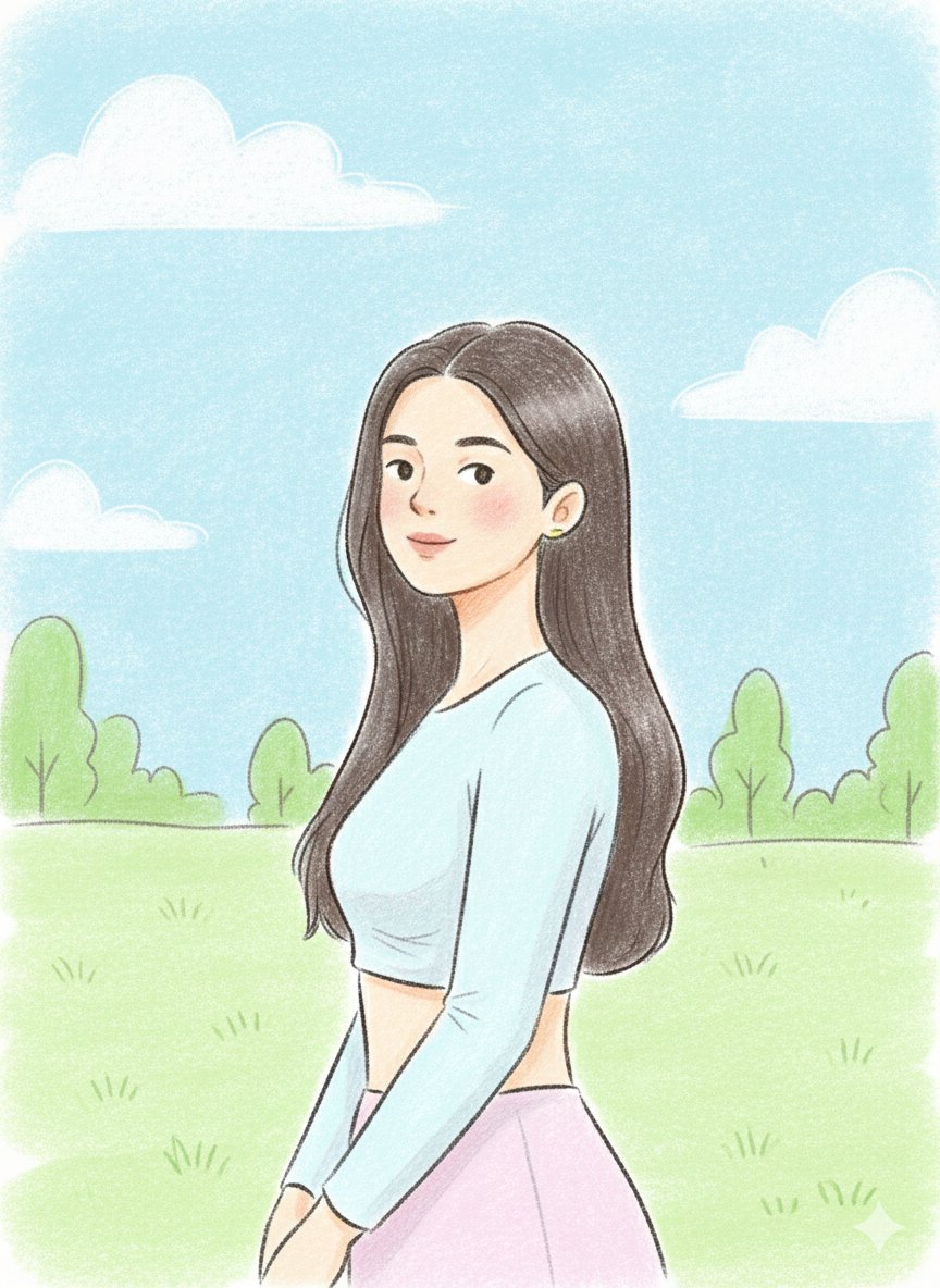 Gemini Nano Banana Pro - 手绘蜡笔插画