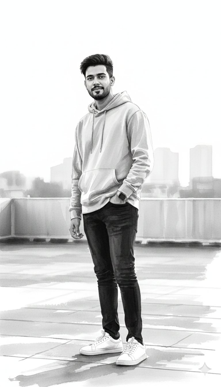 Gemini Nano Banana Pro - 高端水墨时尚插画