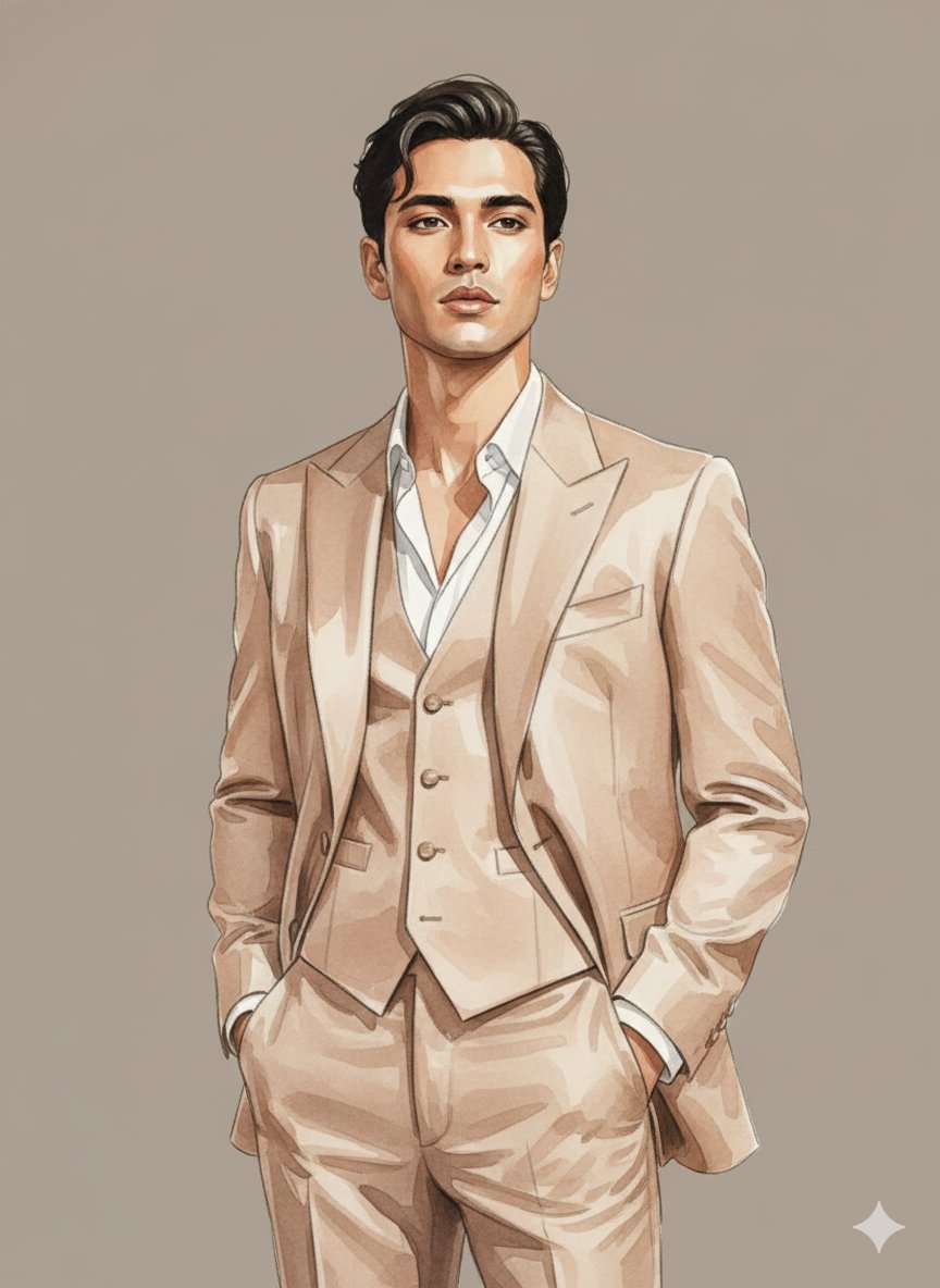 Gemini Nano Banana Pro - 高端水彩时尚插画