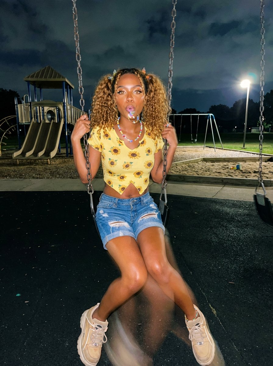 Gemini Nano Banana Pro - 夜间游乐场