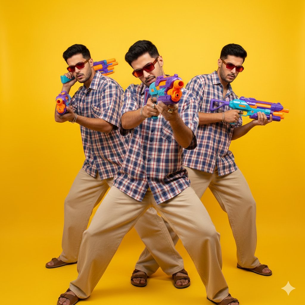 Google Gemini Nano Banana pro 动态街头时尚