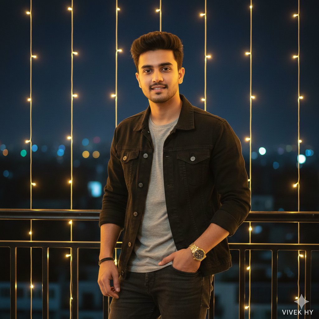 Google Gemini Nano banana Pro 晚间肖像