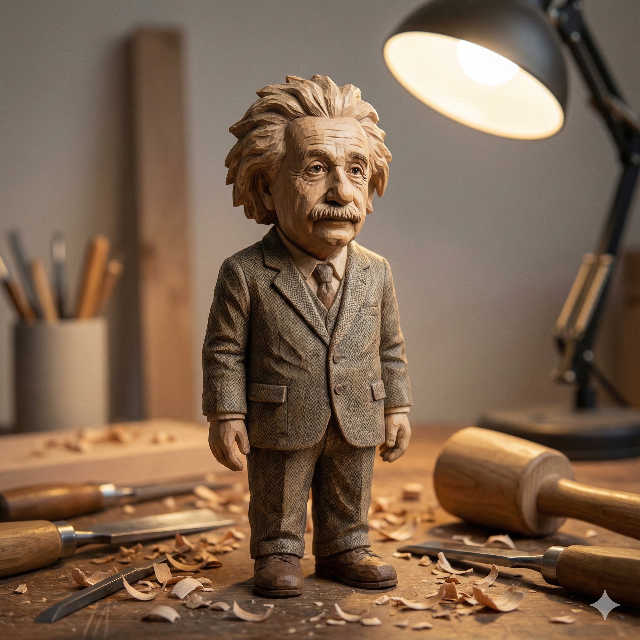 手工雕刻木质迷你人偶