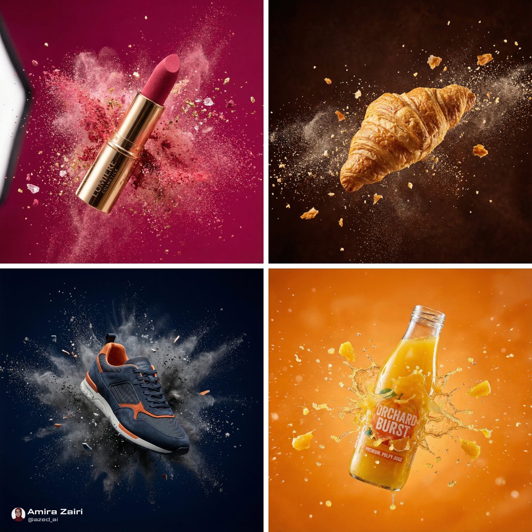 使用Nano banana Pro制作的超逼真广告