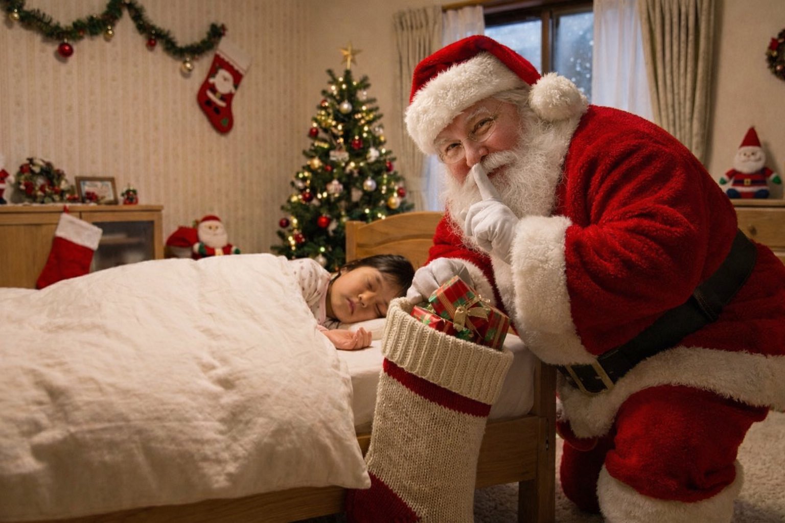 让小孩开心见到的圣诞老人方法