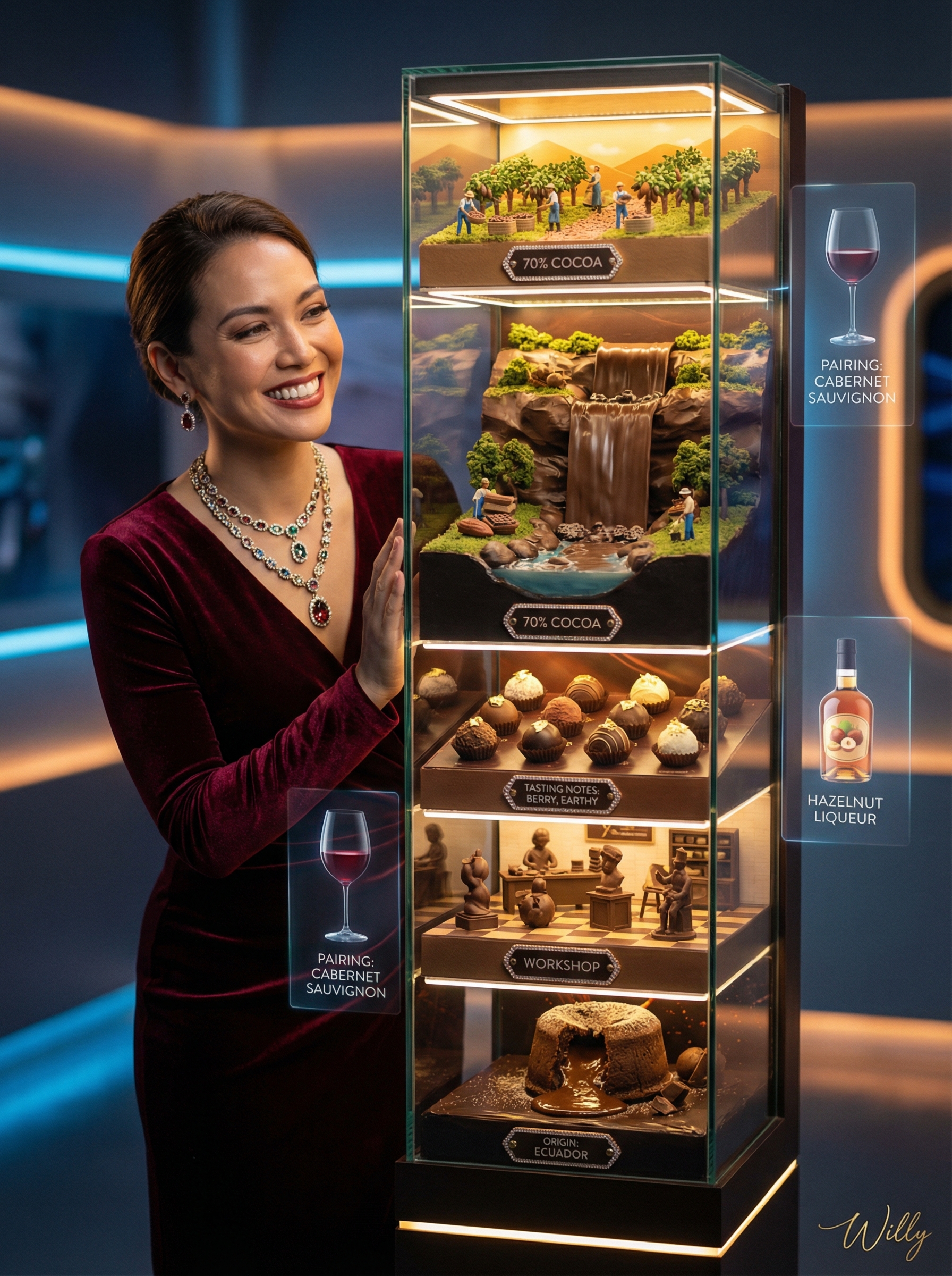 奢华巧克力工艺展示