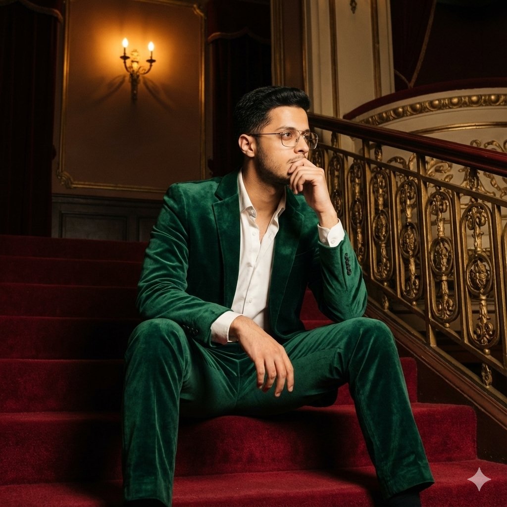 高端复古剧院内部楼梯场景