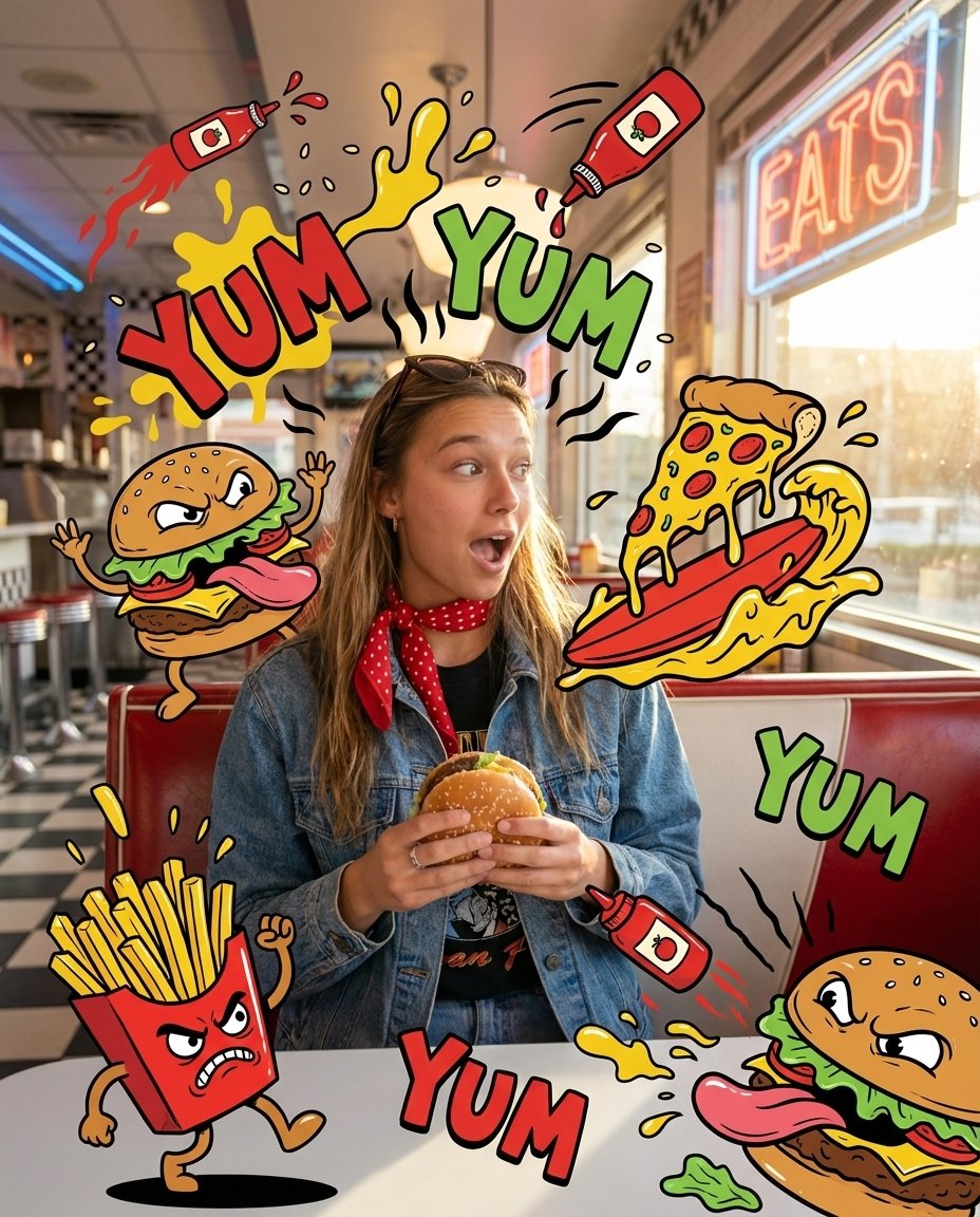 Maximalist Pop-Art Layer | Nano Banana Pro