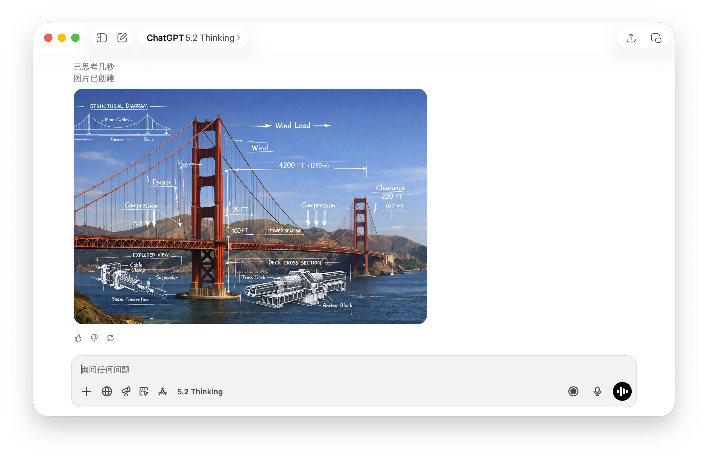 混合媒体叠加的工程图与金门大桥