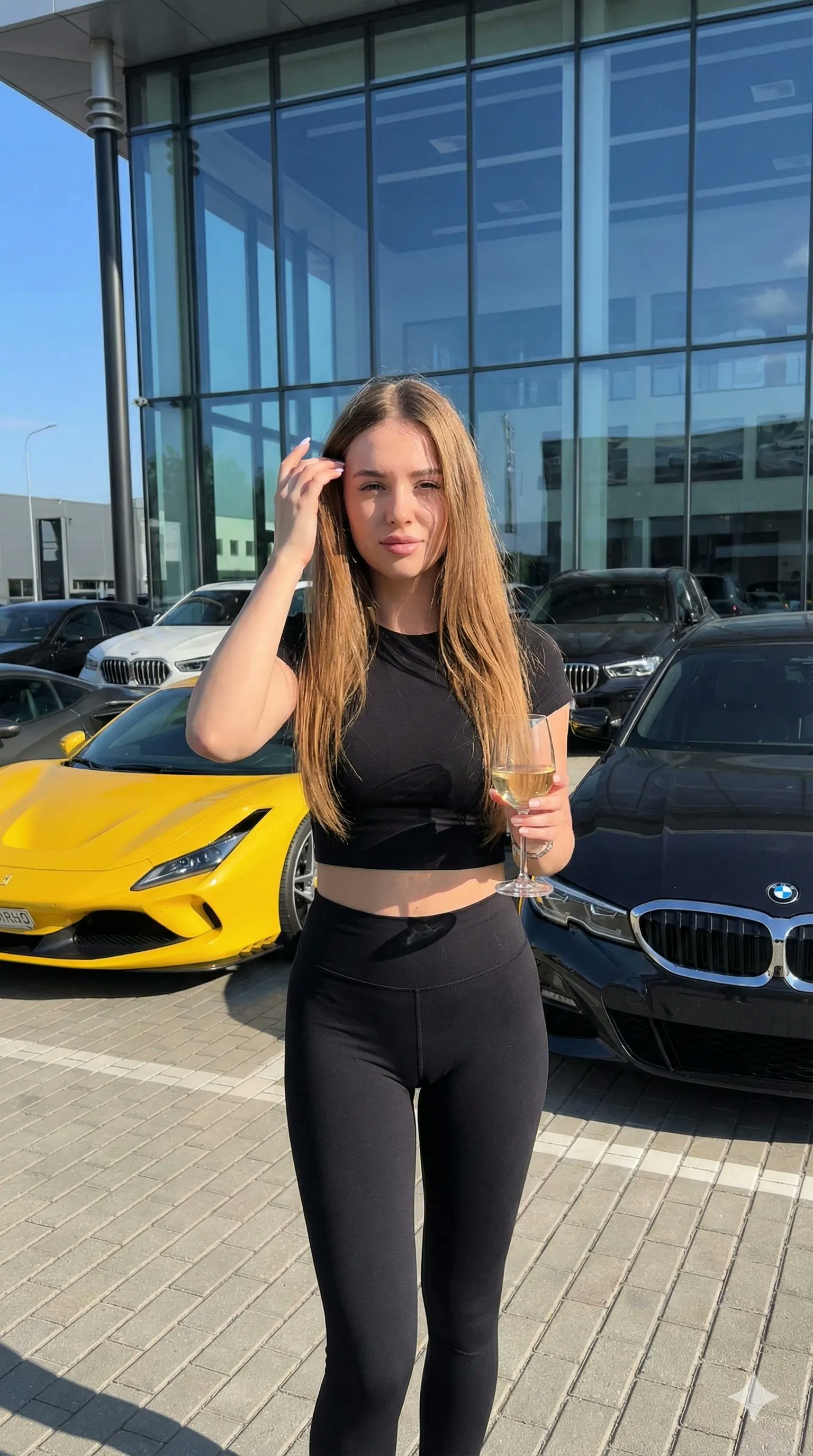 Gemini Nano Banana Pro - 阳光下的现代汽车经销商