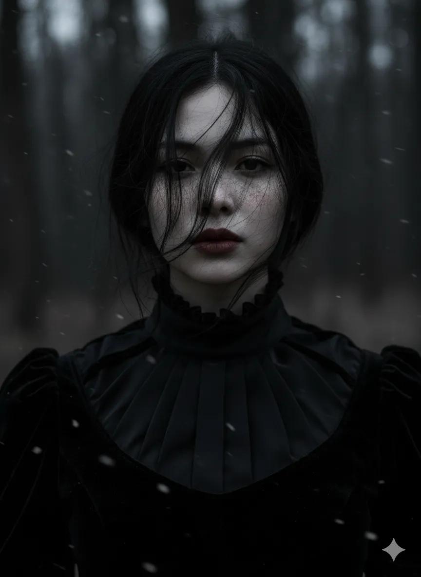 神秘哥特风格的女子