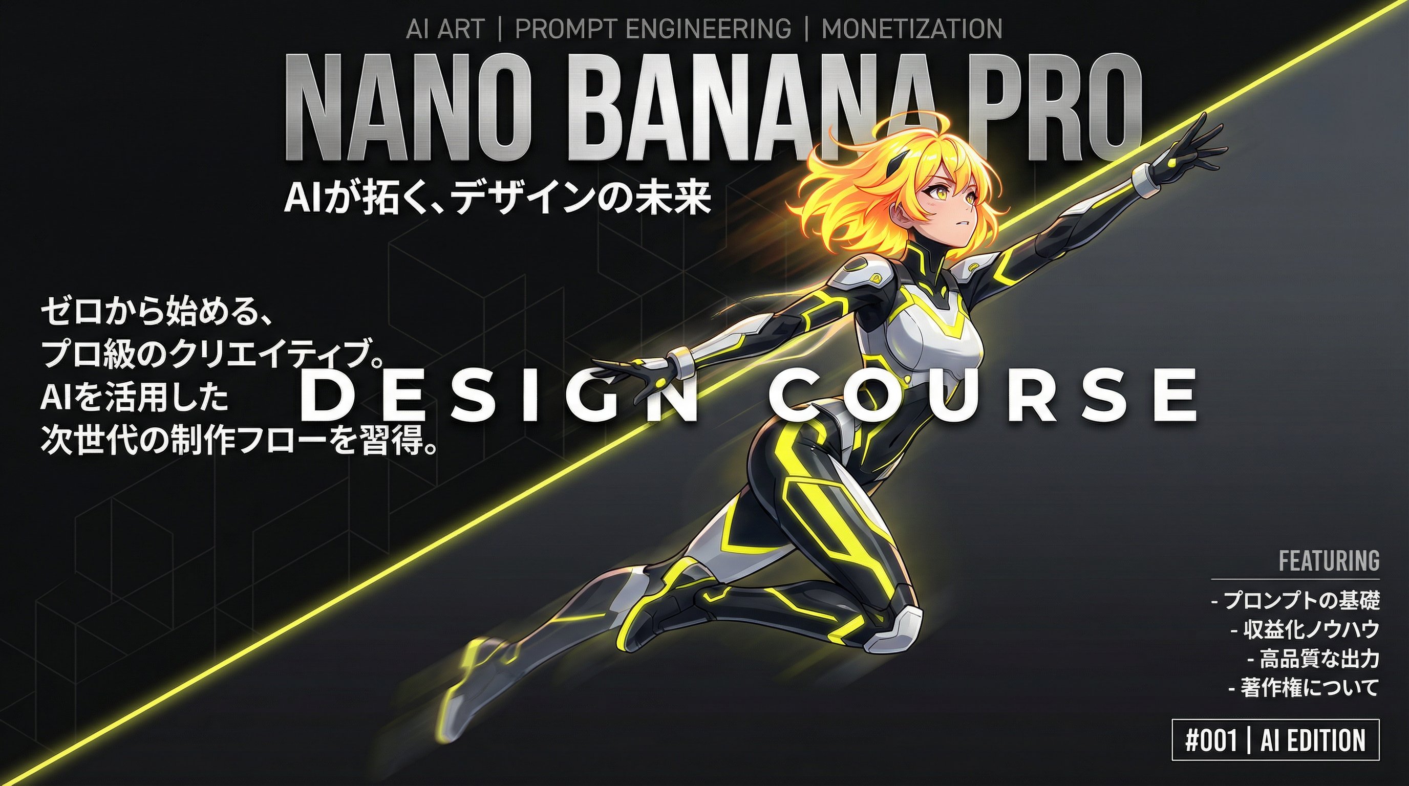 Nano Banana Pro 设计课程封面 - 动态分割杂志封面