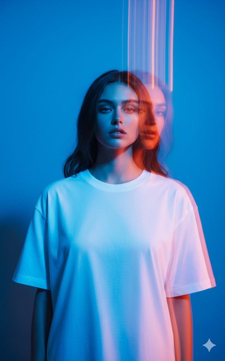 Google Gemini应用中的Nano Banana Pro - 艺术时尚半身肖像