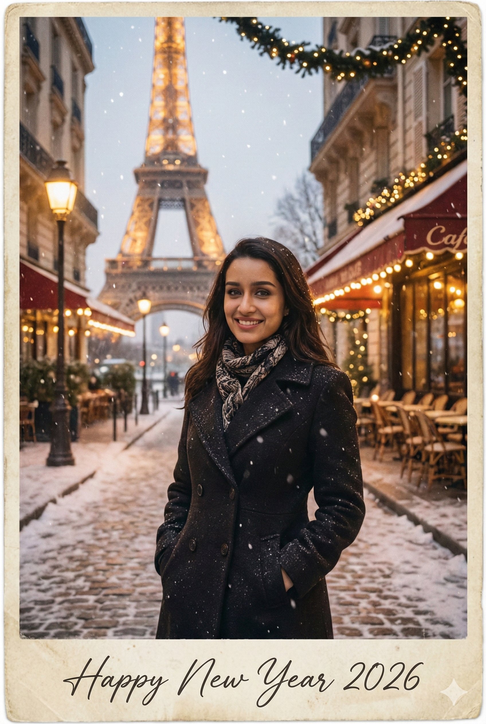 新年2026巴黎街景人像