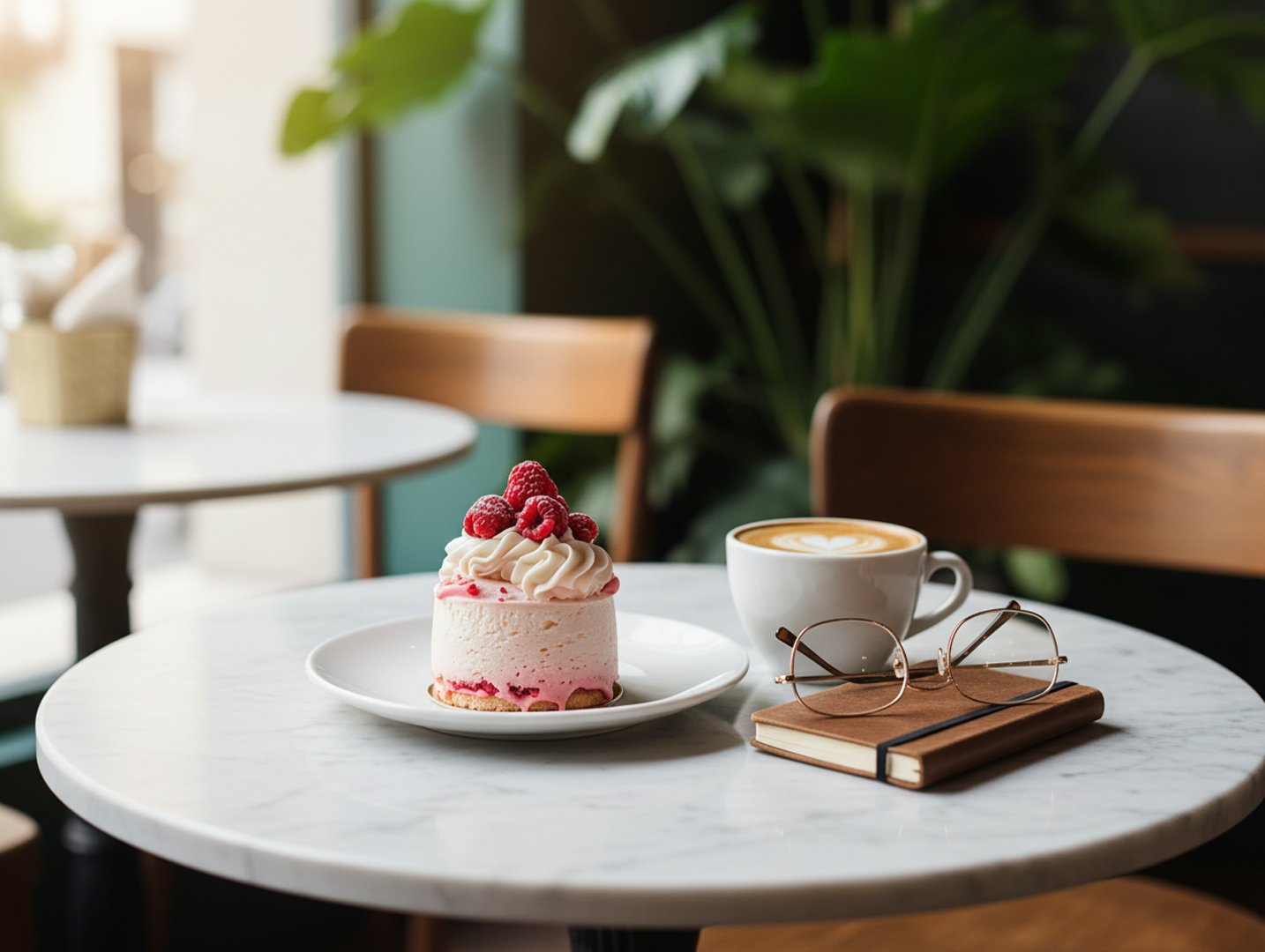 粉色慕斯蛋糕食品摄影