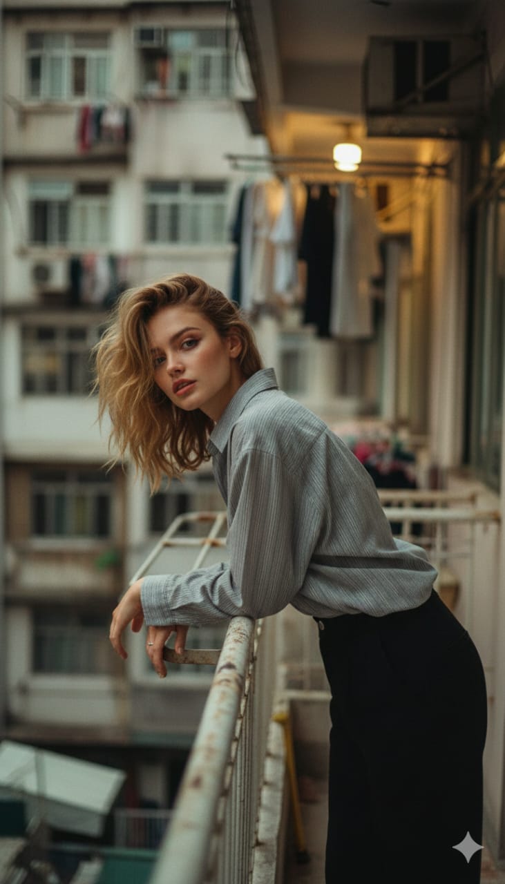 宁静的翠绿色女士肖像