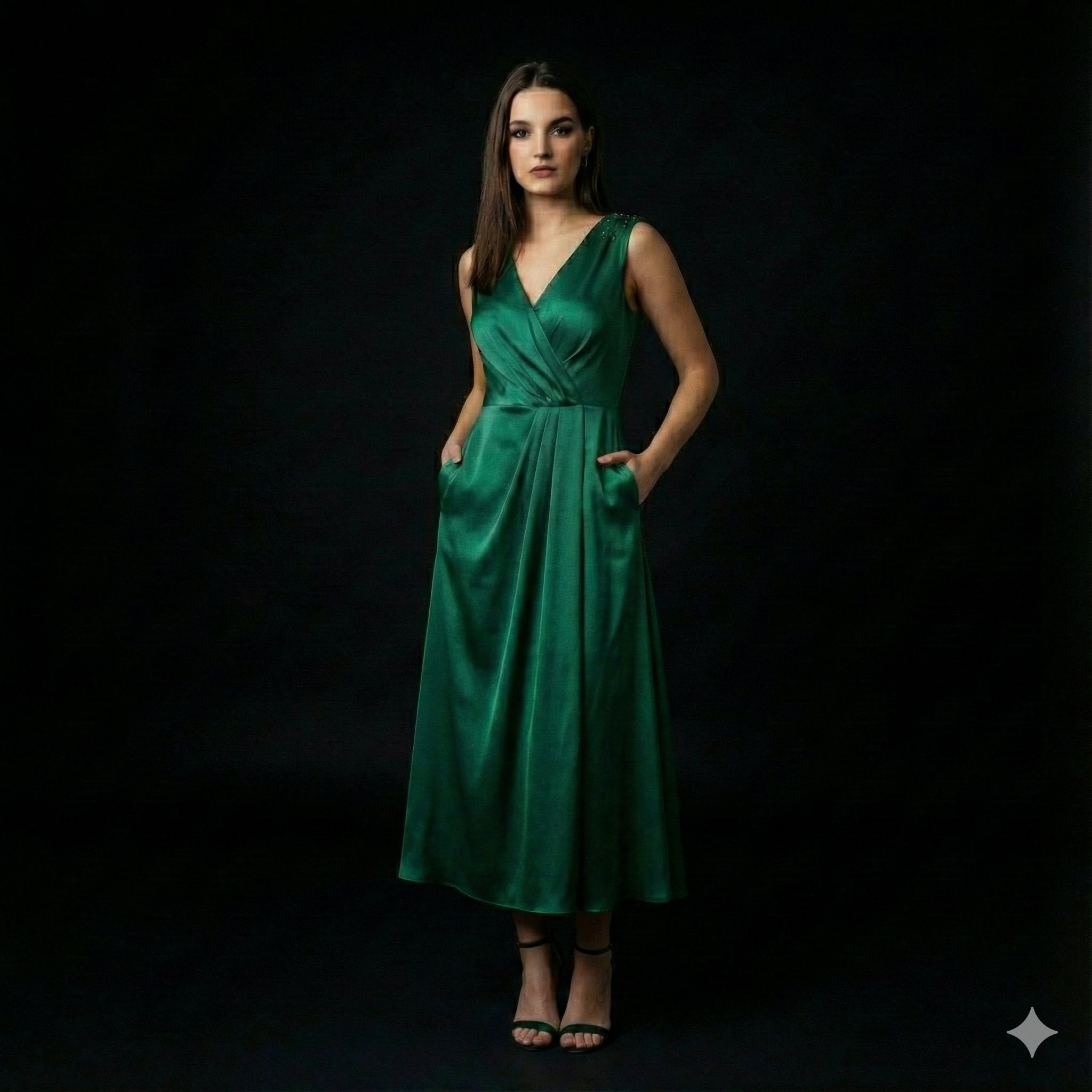 专业影棚拍摄：时尚优雅的女士