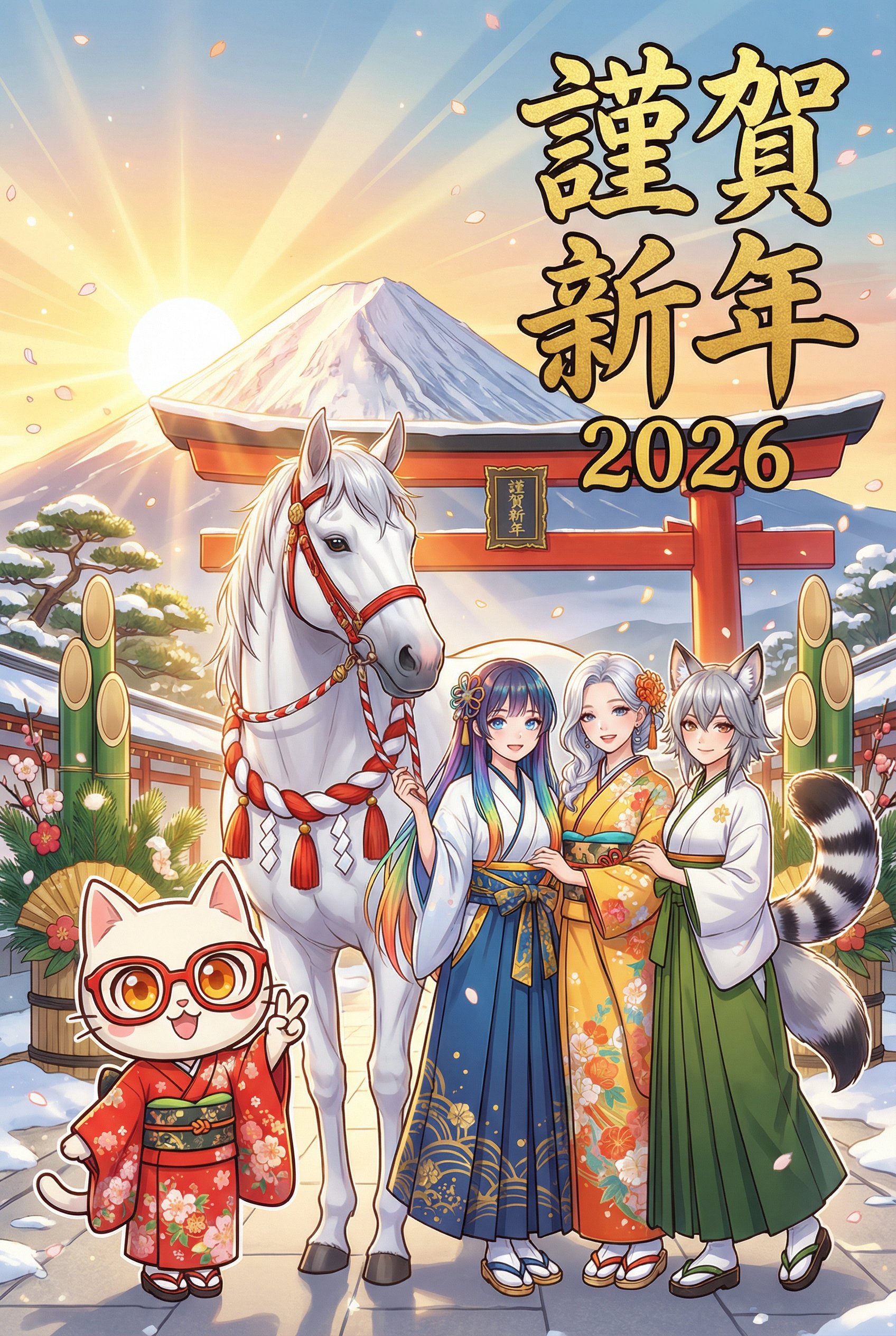 還有時間！nanobanana pro 年賀卡角色系列❶