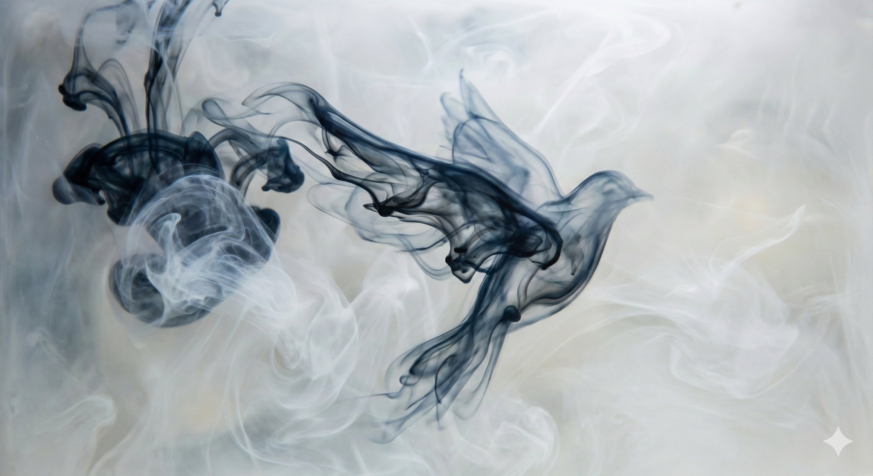 墨水与水的交融中浮现的主体