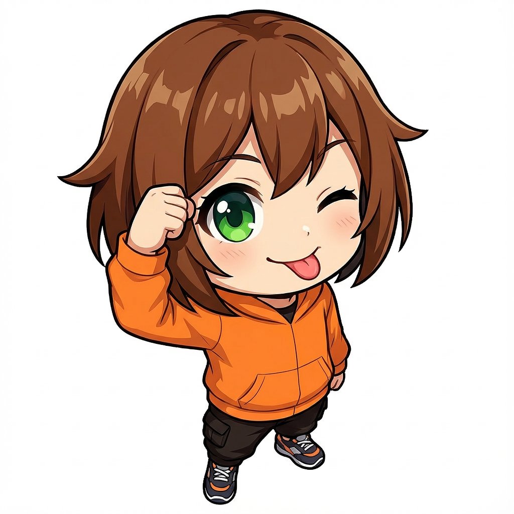 Chibi Character Tehepero Pose