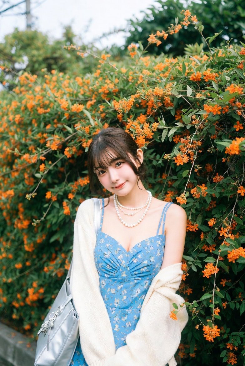 超现实主义街头花园肖像