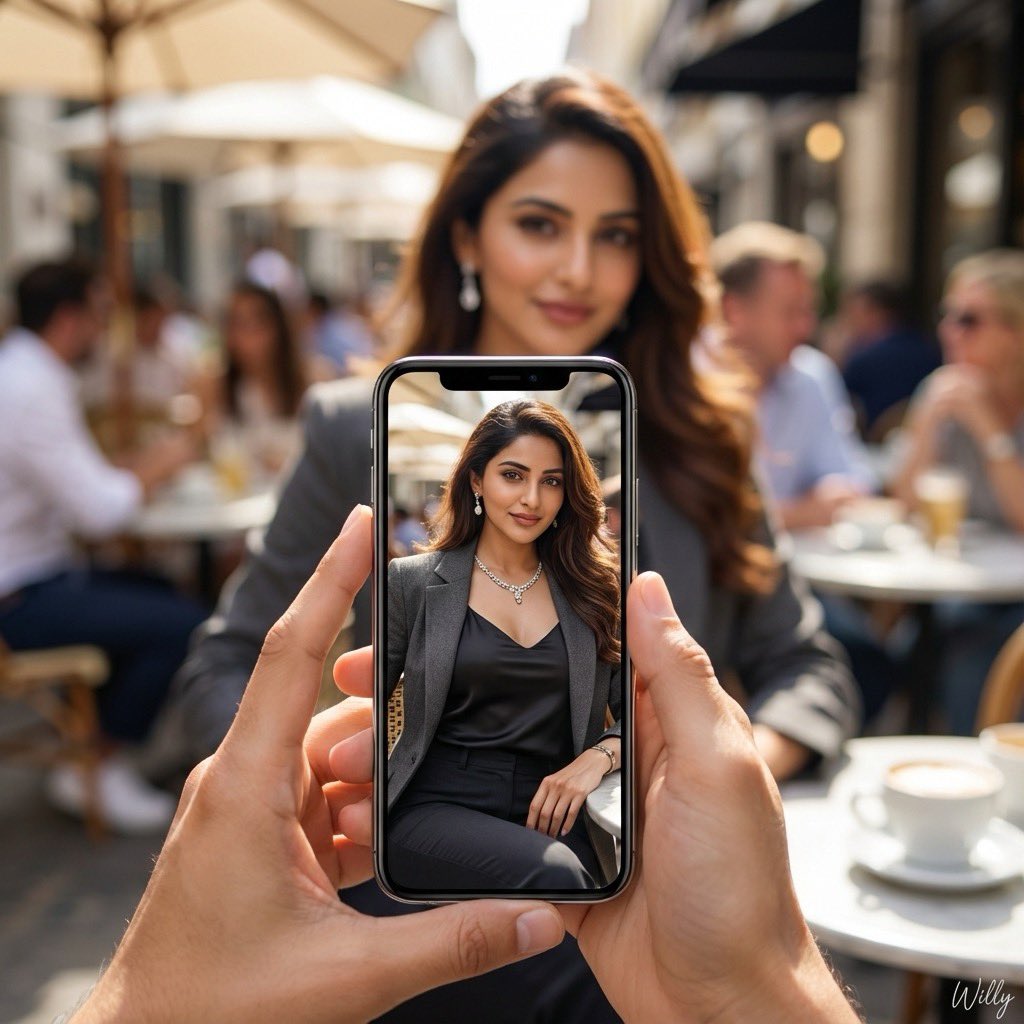 户外咖啡馆的生动瞬间