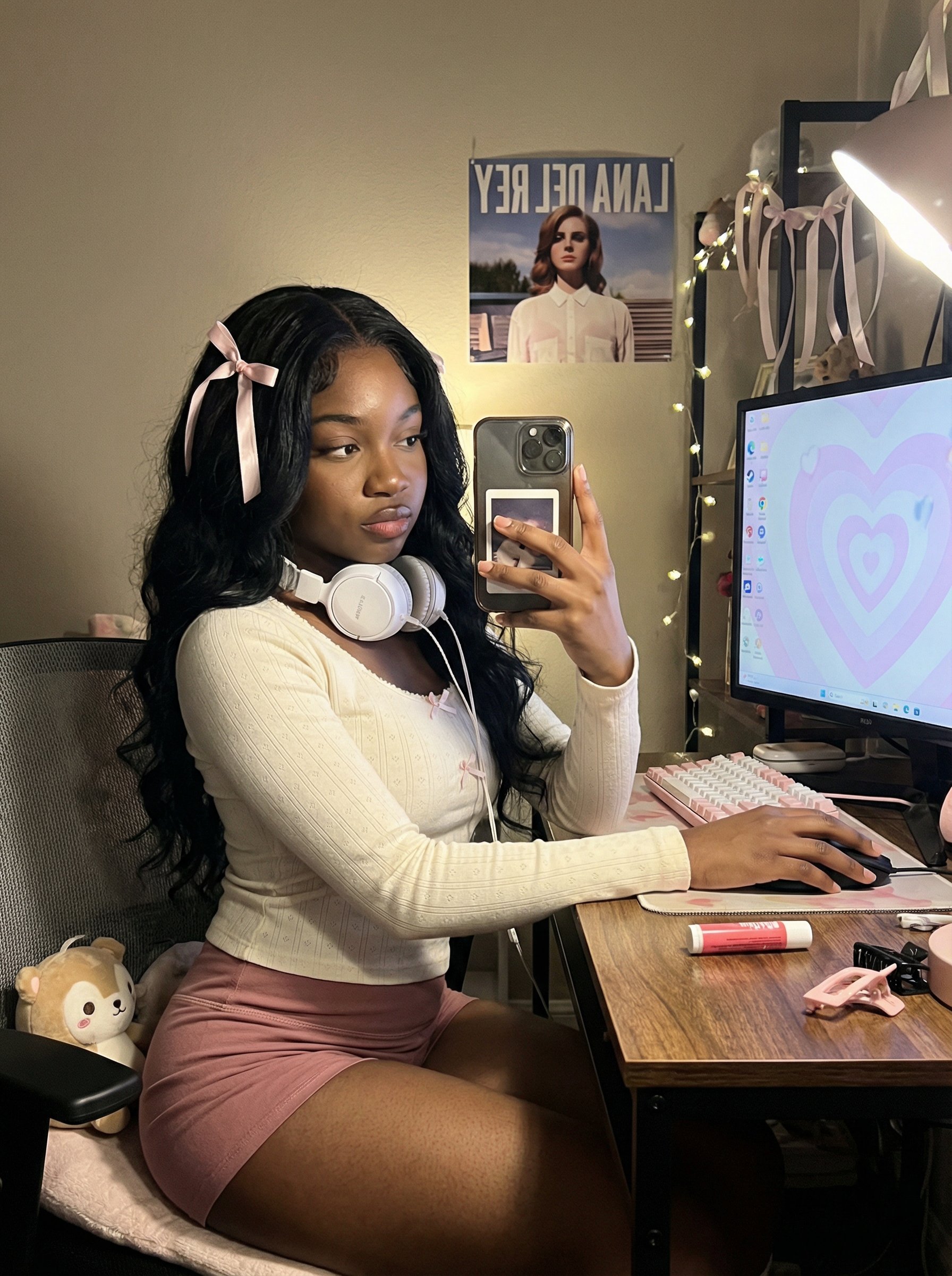 年轻女性游戏玩家