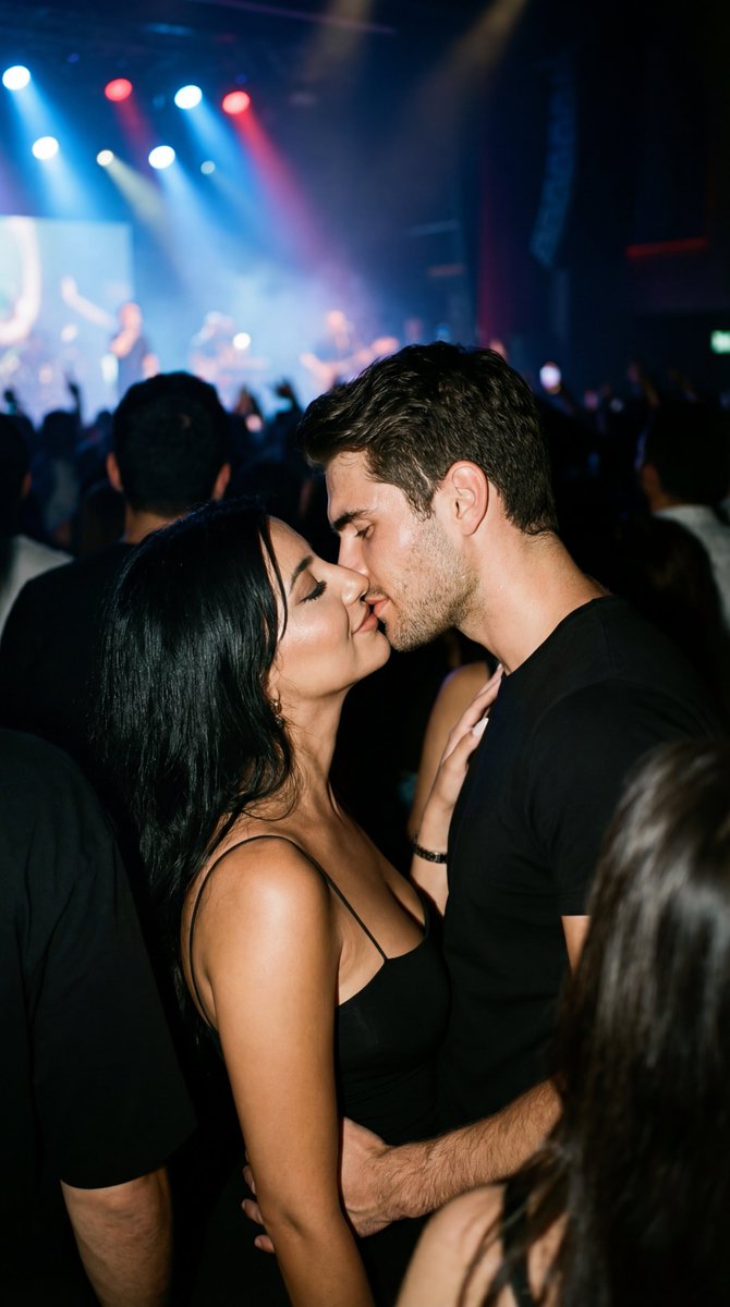 伊斯坦布尔的现场音乐会中的甜蜜一吻